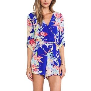 Yumi Kim Floral Blue Romper